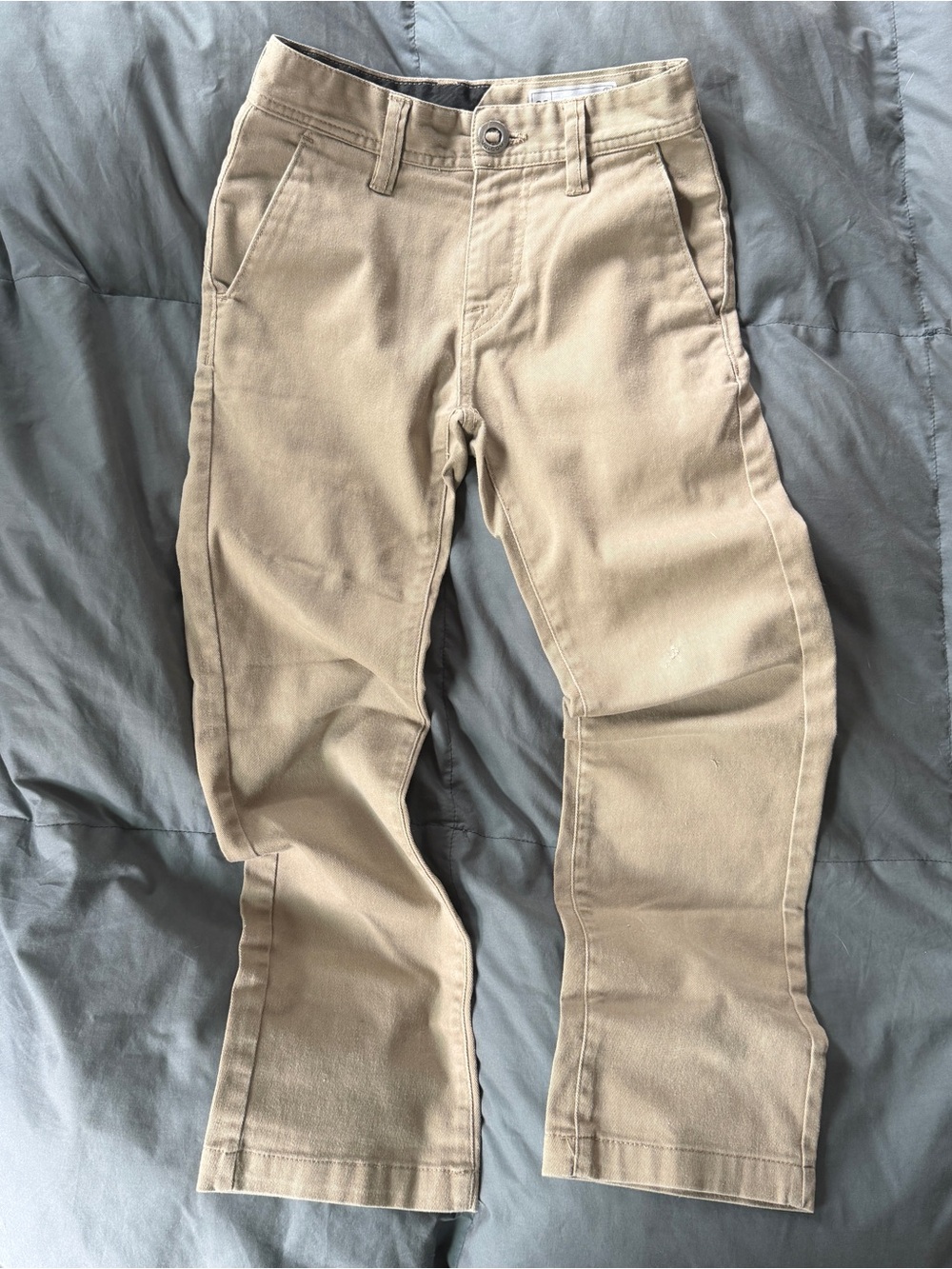 Volcom YOUTH Frickin Regular Stretch (Khaki) pants size 22 (7)